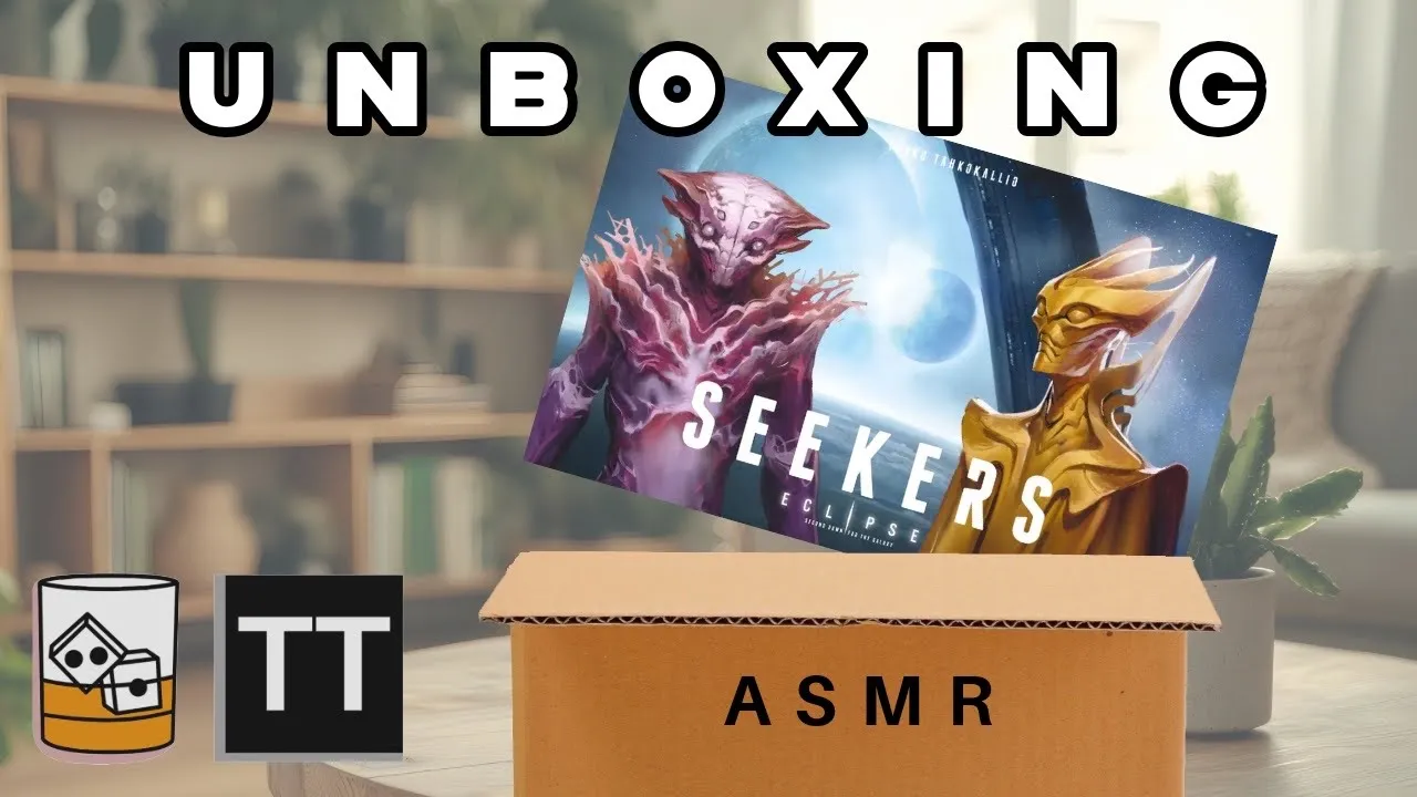 Eclipse Second Dawn for the Galaxy Seekers Expansion - Satisfying ASMR Board Game Unboxing
