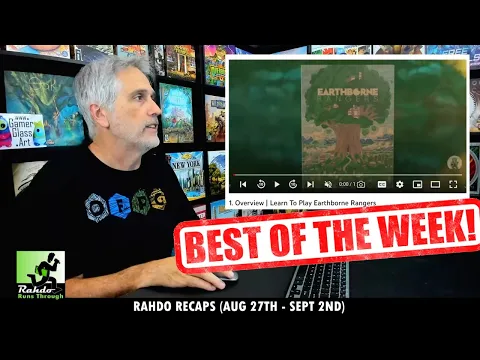 3 Best New Games! 11 Fun Videos! Rahdo Recaps the Boardgame Week (Aug 27th - Sept 2nd)