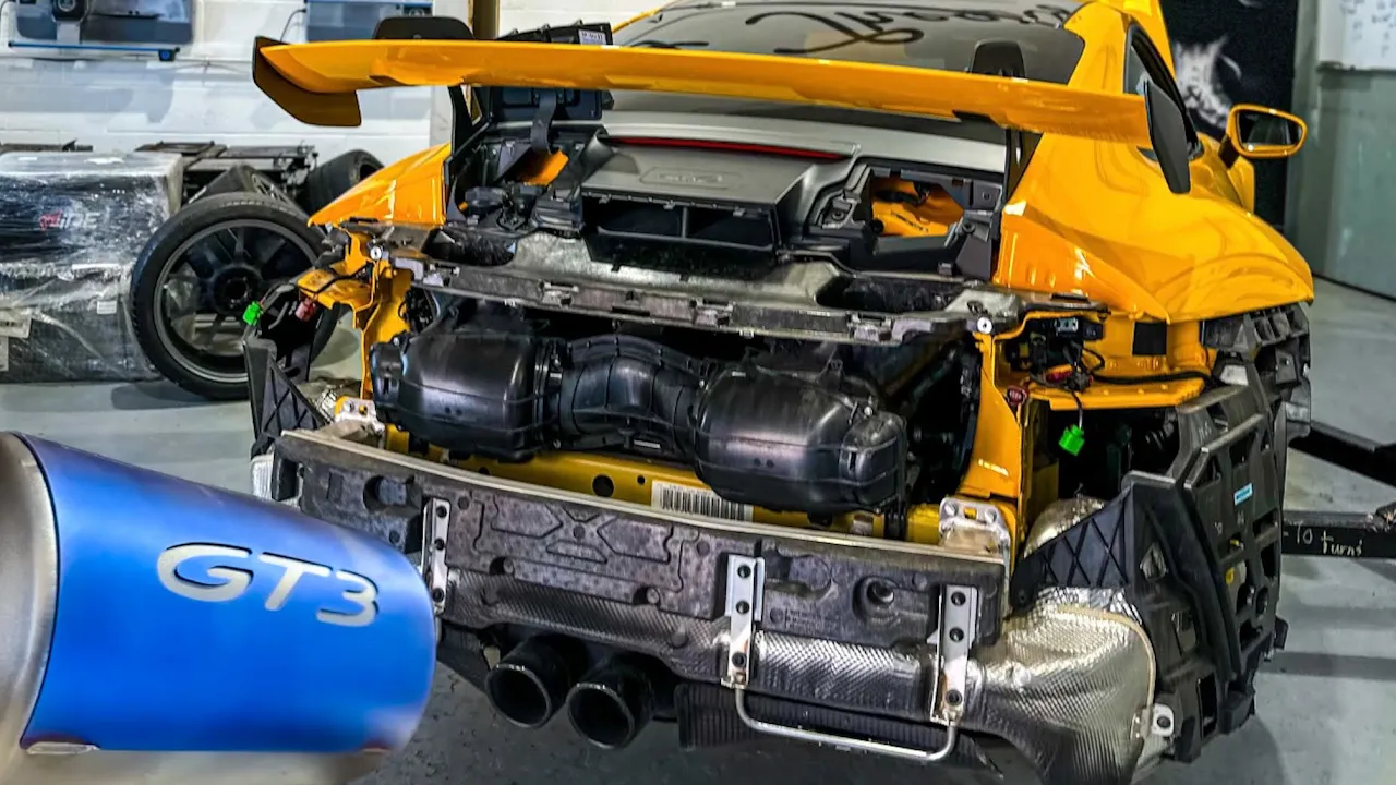 FIRST START UP! ULTRA TITANIUM SOUND & WEIGHT SAVING FOR THE 992 GT3!