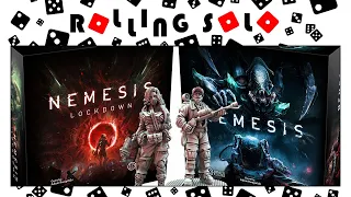 Nemesis Lockdown | Kickstarter Preview | Solo Mode Gameplay