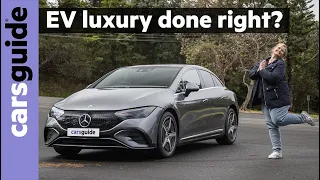 Mercedes-Benz EQE 2024 review: 350 sedan | EV family test of new BMW i5 and Audi e-tron GT rival