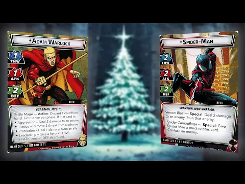 Marvel Champions Holiday Special - Decorate The Tree 2 Handed Gameplay!