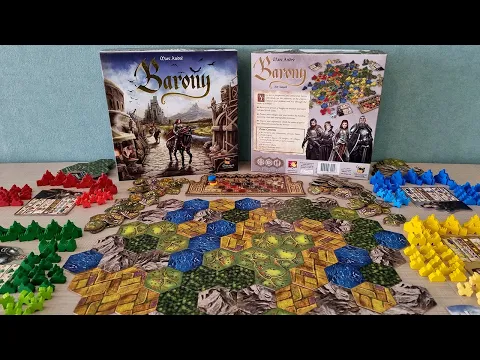Barony - Kutu Oyunu Açılımı Falan - ASMR Board Game Unboxing