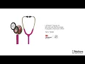 3M™ Littmann® Classic III™ Stethoskop zur Überwachung, 5806, regenbogenfarbenes Bruststück, himbeerroter Schlauch, 69 cm video