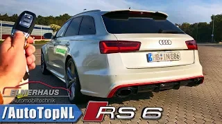 720HP Audi RS6 Avant Elmerhaus REVIEW POV Test Drive on AUTOBAHN by AutoTopNL