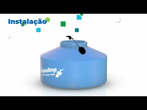 Caixa d'água de Polietileno 1.500L Água Protegida Acqualimp
