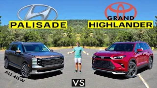 MEGA FAMILY BATTLE! -- 2026 Hyundai Palisade vs. 2025 Toyota Grand Highlander: Comparison