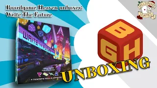 Boardgame Heaven Unboxing 170: Write The Future (All Or None Games)