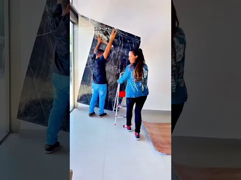 Revestimento Marmorizado Brilhante Nero Marquin 120x240cm Mármore Fácil by Cantinho da Aline