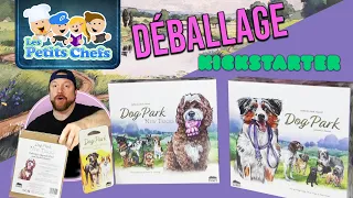 Présentation du jeu Dog Park + Dog Park New Tricks version Deluxe Kickstarter | Les Petits Chefs