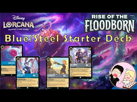 Building a Sapphire/Steel Starter Deck | Disney Lorcana Rise Of The Floodborn