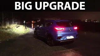 MG ZS EV headlights test