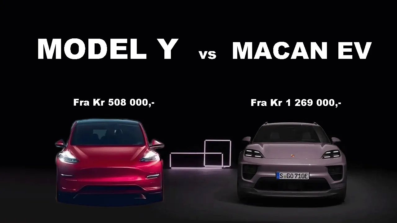 Porsche Macan EV vs Tesla Mode Y | HVILKEN BØR DU KJØPE? (Norsk)