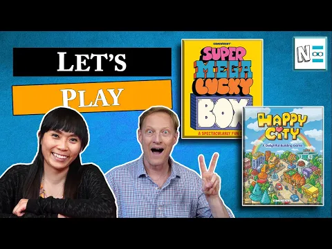 HAPPY CITY & SUPER MEGA LUCKY BOX - Board Game Playthrough - LET'S PLAY
