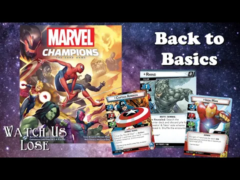 Watch Us Re-Learn Marvel Champions (Captain America & Iron Man vs. Rhino)