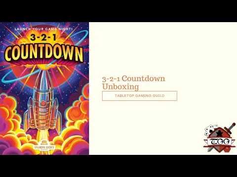 3-2-1 Countdown Board Game Unboxing