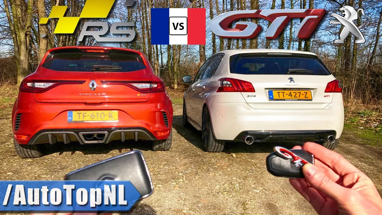2019 Renault Megane RS vs Peugeot 308 GTi REVIEW POV Test Drive on AUTOBAHN & ROAD by AutoTopNL