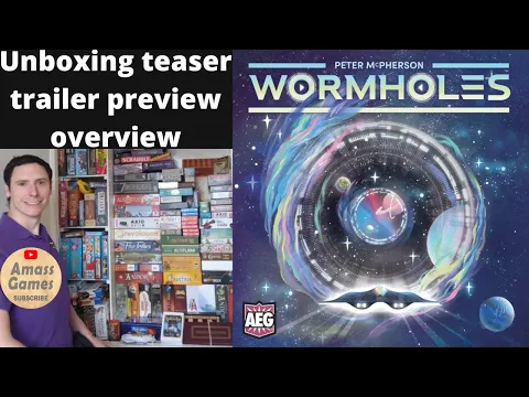 Wormholes #teaser #trailer #preview AmassGames #unboxing #tabletop #boardgame #overview #wingspan