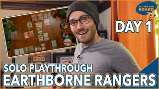 Earthborne Rangers Solo Playthrough [ DAY 1 ] | Delivering biscuits is dangerous work
