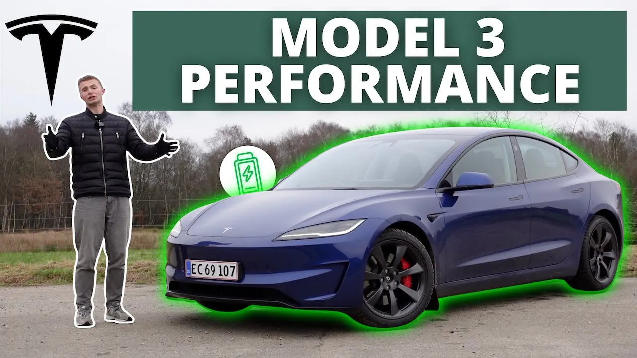 Den BEDSTE Tesla jeg har prøvet... Tesla Model 3 Performance TEST