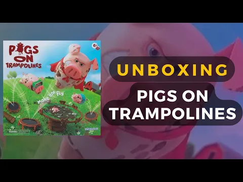 Pigs on Trampolines Board Game Unboxing | DaniCha