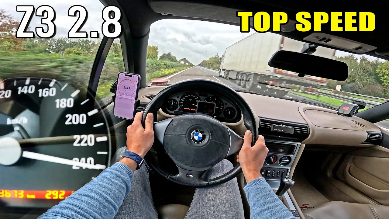 BMW Z3 COUPE 2.8i makes you FORGET the Z3M on the AUTOBAHN!