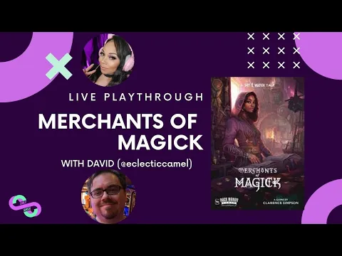 Merchants of Magick Live Playthrough with Mandi and David - Salt and Sass Games