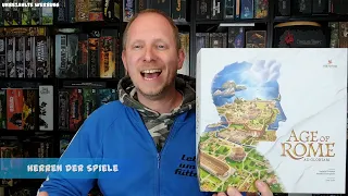 Kickstarter Preview: Age of Rome - Teetotum - so interaktiv muss Workerplacement sein!