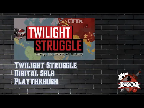 Twilight Struggle Digital Solo Playthrough | Cold War Strategy Board Game Online
