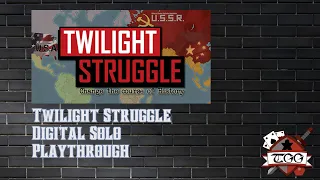 Twilight Struggle Digital Solo Playthrough | Cold War Strategy Board Game Online