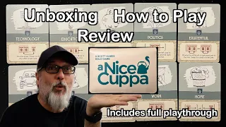 A Nice Cuppa | Button Shy Games | Unboxing, How to Play, Review and full playthrough | Board Game