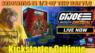 G.I. JOE Mission Critical - Kickstarter Critique Review