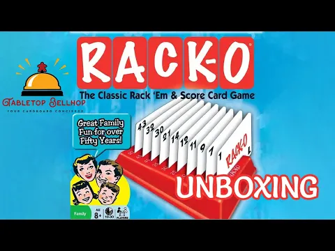 Unboxing Rack-O, the classic card sorting board game from 1956