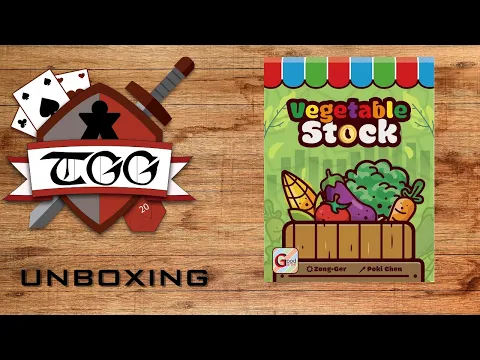 Vegetable Stock Board Game Unboxing