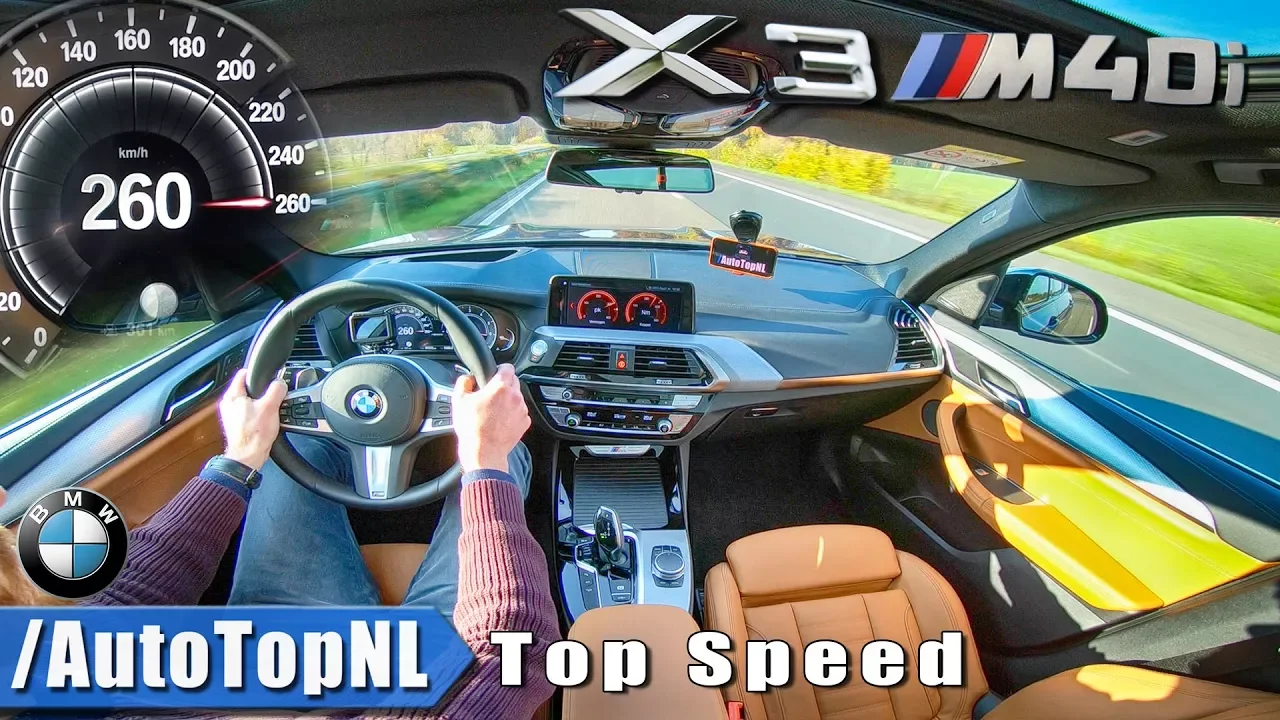 NEW! 2018 BMW X3 M40i TOP SPEED & ACCELERATION on AUTOBAHN by AutoTopNL