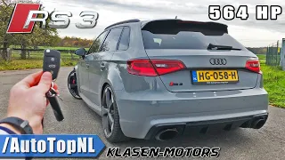 564HP AUDI RS3 KLASEN | 310km/h REVIEW POV on AUTOBAHN (NO SPEED LIMIT) by AutoTopNL