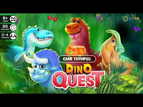 How To Play Dino Quest: A Race & Chase Strategy Board Game | Luma World