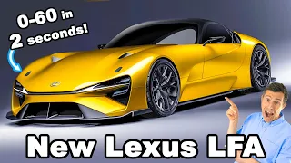 New Lexus LFA revealed... and it'll hit 60mph in TWO seconds! 🔥