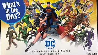Unboxing of the DC DECK BUILDING GAME - MULTIVERSE BOX