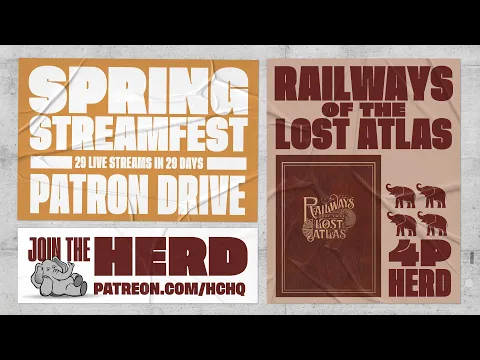Railways of the Lost Atlast - 4p Teaching, Play-through, & Roundtable Discussion by Heavy Cardboard
