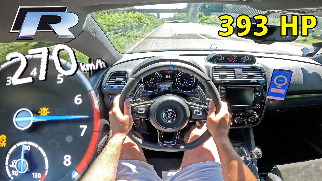 VW SCIROCCO R *STAGE 2* pushed to the LIMIT on the AUTOBAHN!