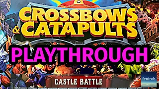 Crossbows & Catapults: Castle Battle Board Game | Playthrough