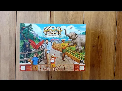 Zoo Tycoon: The Board Game - speed unboxing, organising and reboxing