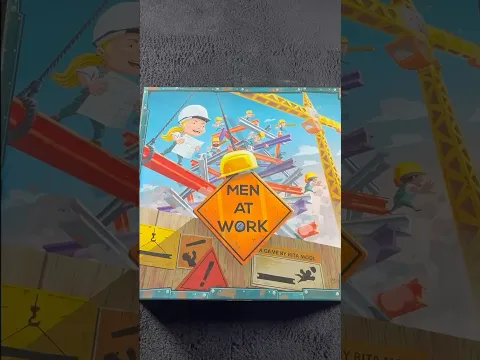 Men at Work Board Game in 60 Seconds | Balance, Build, and Don't Break! #boardgames #dexteritygames