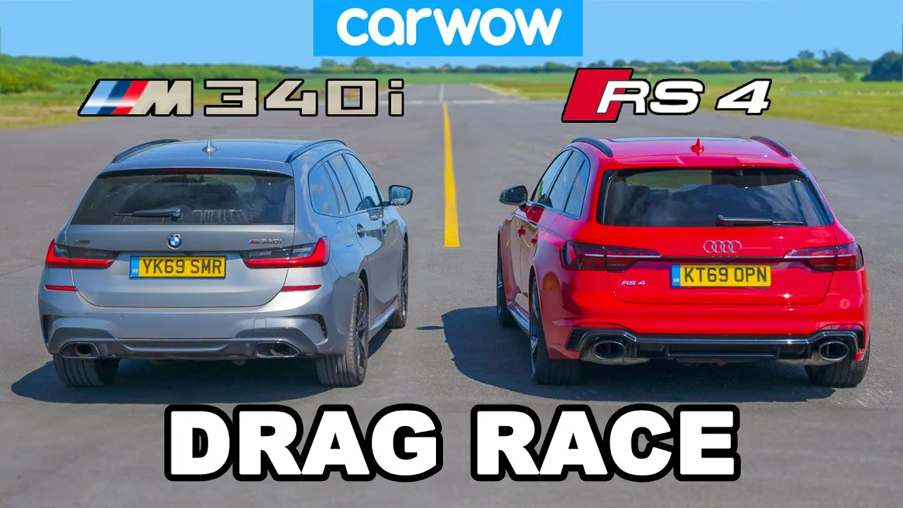 BMW M340i v Audi RS4: DRAG RACE * shock result *