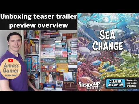 Sea Change trick taking board game solo unboxing teaser trailer preview overview AmassGames 4k Earth