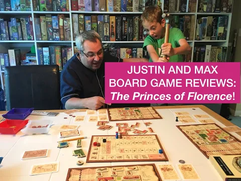 The Princes of Florence Board Game Review! ...with Justin and Max