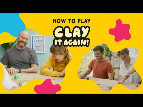 How to play Clay It Again: The Speedy Dough Modelling Party Game. Quick Start Guide.