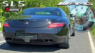 Mercedes SLS AMG Akrapovic // AMAZING V8 SOUND 100-200 & POV