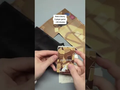 Tiny Box, Wooden Books: Ada’s Library Unboxing #boardgames #shorts #unboxing